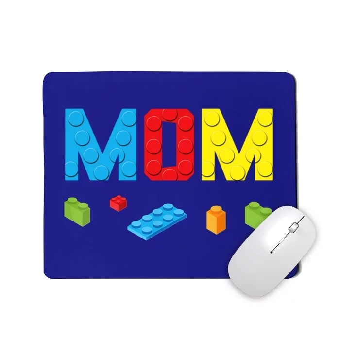 Mom Master Builder Building Bricks Blocks Family Set Parents Gift Mousepad