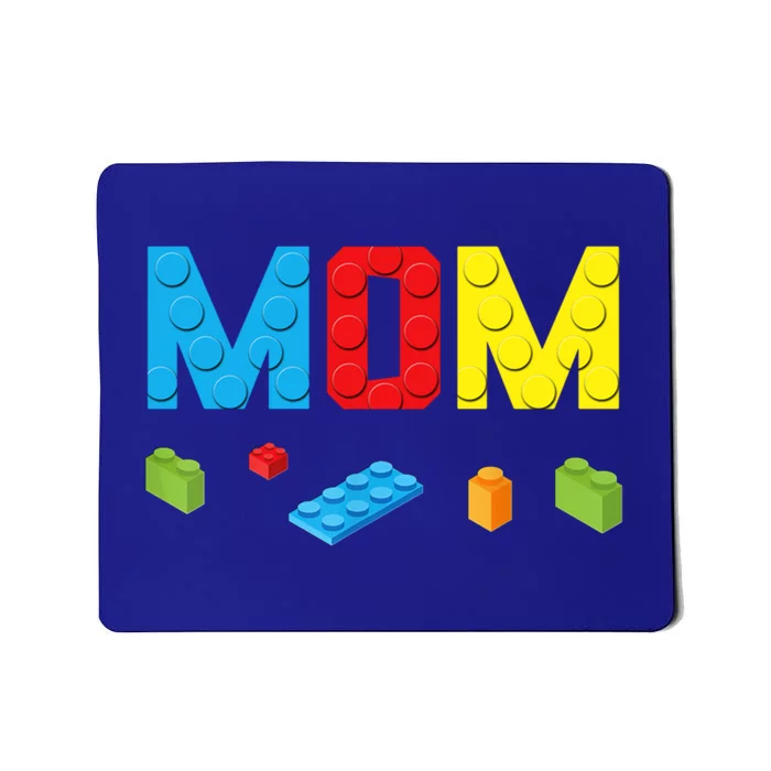 Mom Master Builder Building Bricks Blocks Family Set Parents Gift Mousepad