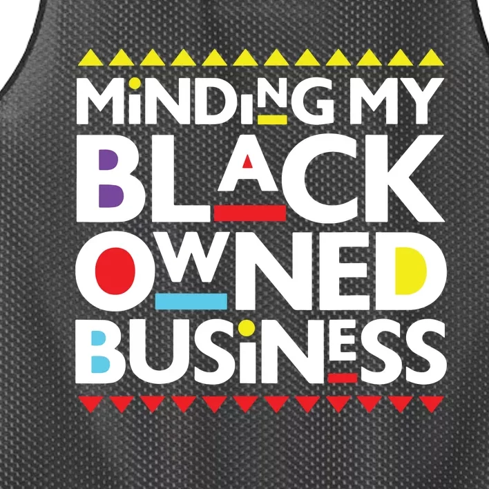 Minding My Black Owned Business African History Month Pride Mesh Reversible Basketball Jersey Tank