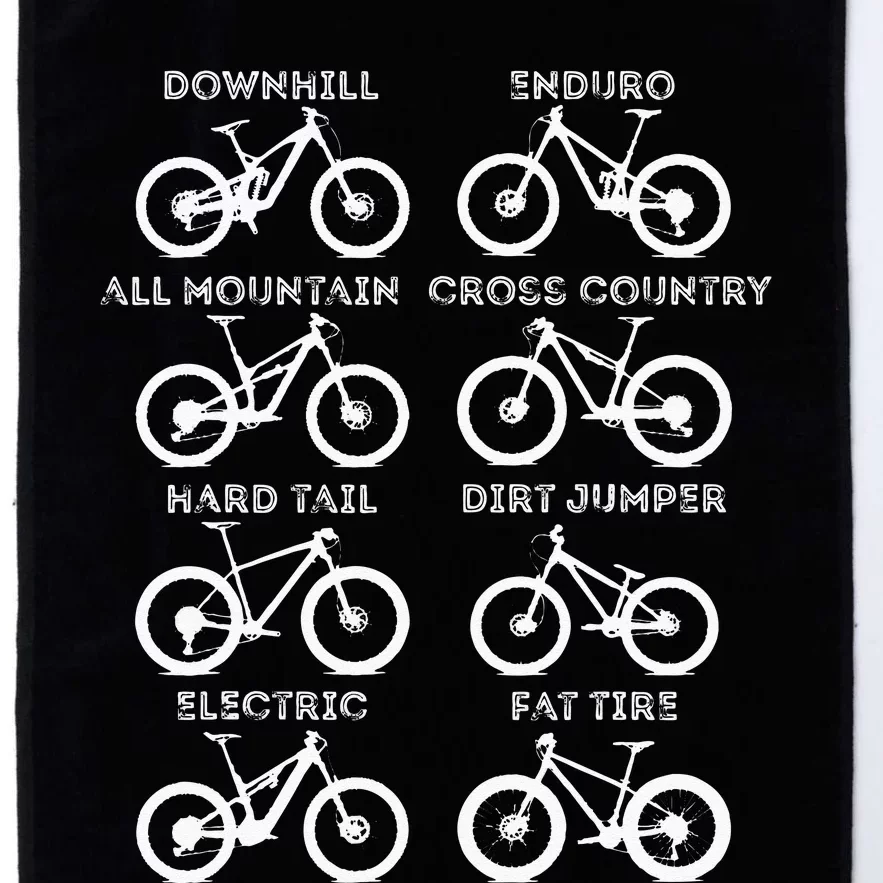 MTB Mountain Bike Biking Enthusiast Biker Bicycling Clothing Platinum Collection Golf Towel