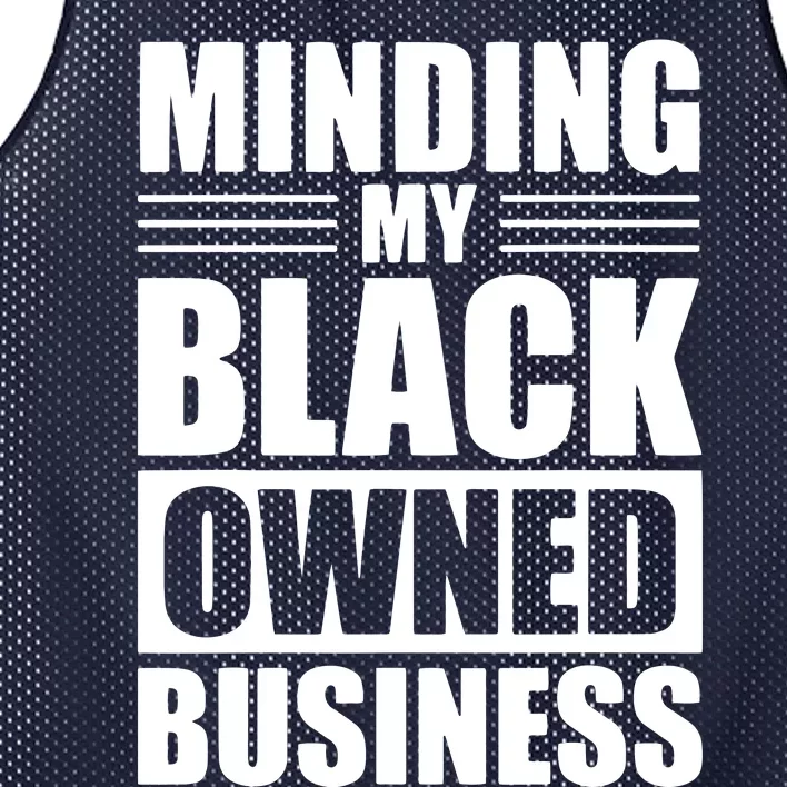 MINDING MY BLACK OWNED BUSINESS Gifts For Business Owner Mesh Reversible Basketball Jersey Tank