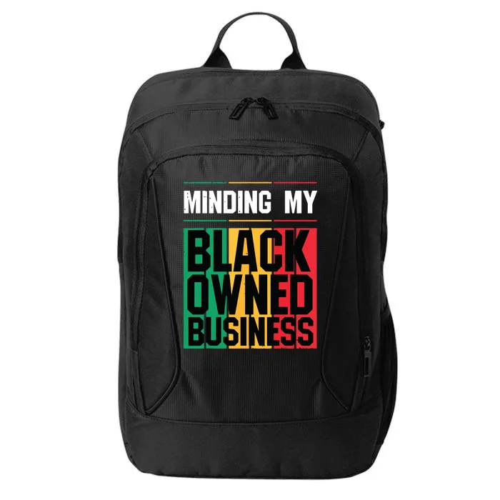 Minding My Black Owned Business Girl Women Gift Entrepreneur City Backpack