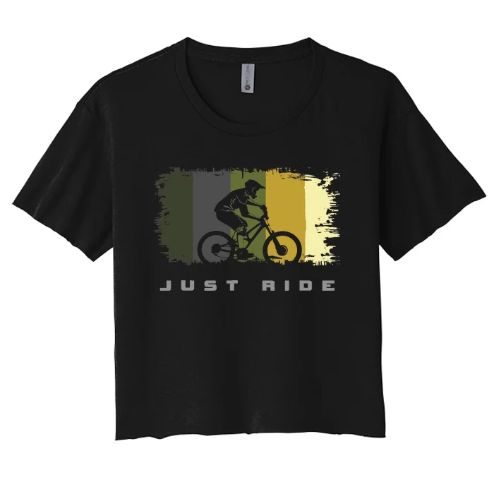 MTB Mountain Bike Women's Crop Top Tee