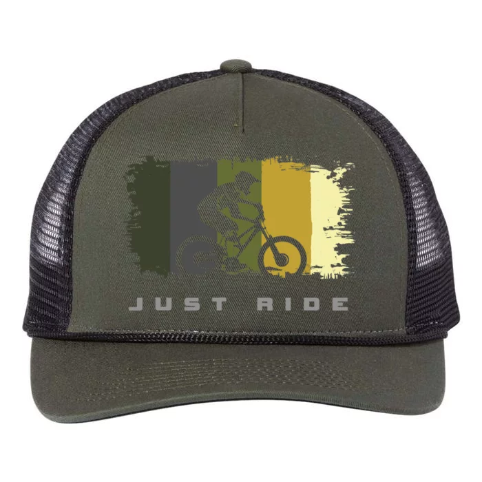 MTB Mountain Bike Retro Rope Trucker Hat Cap