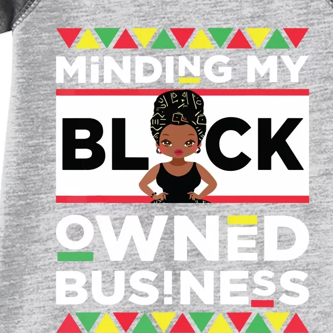 Minding My Black Owned Business Infant Baby Jersey Bodysuit