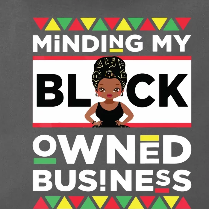 Minding My Black Owned Business Zip Tote Bag