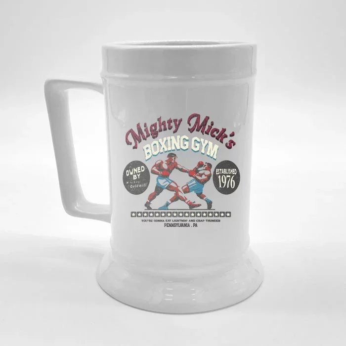 Mighty Micks Boxing Club Aged Look Front & Back Beer Stein | TeeShirtPalace