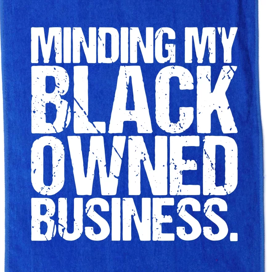 Minding My Black Owned Business Entrepreneur Platinum Collection Golf Towel