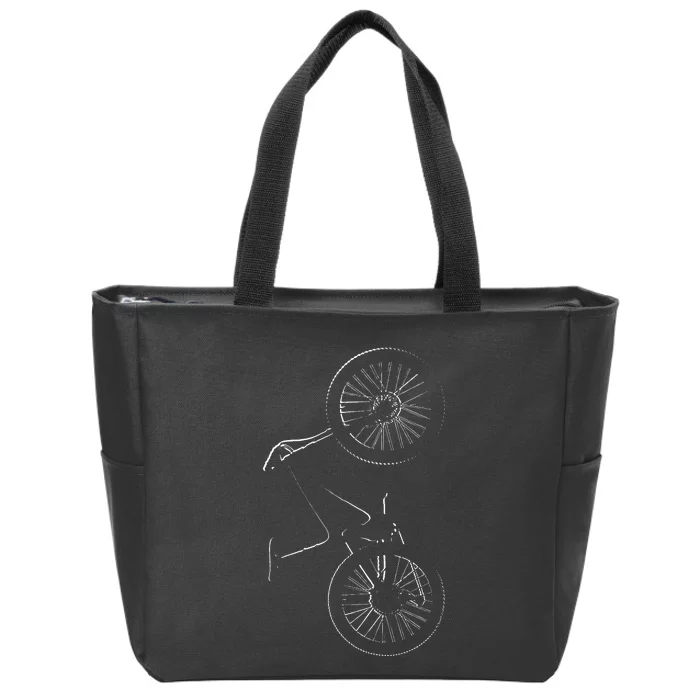 MTB Mountain Bike Apparel MTB Mountain Bike Zip Tote Bag