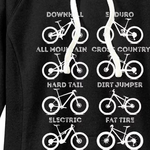 MTB Mountain Bike Biking Enthusiast Biker Bicycling Clothing Women's Fleece Hoodie