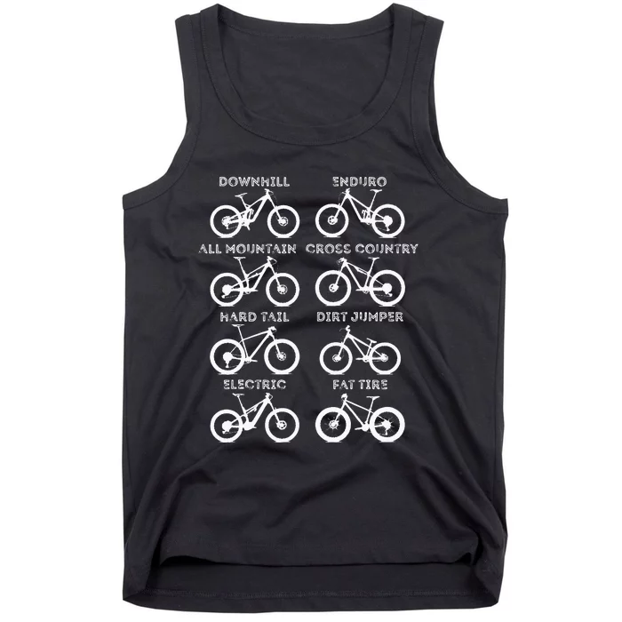 MTB Mountain Bike Biking Enthusiast Biker Bicycling Clothing Tank Top