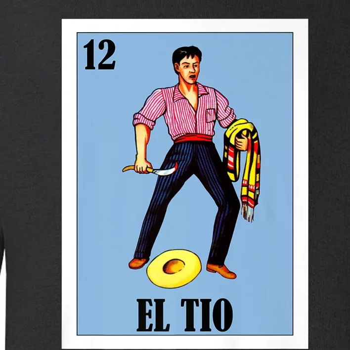 Mens Mexican Bingo Regalo Para Tio Lottery Parody El Tio Toddler Sweatshirt