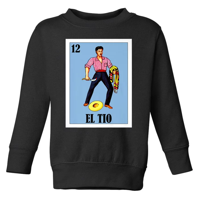 Mens Mexican Bingo Regalo Para Tio Lottery Parody El Tio Toddler Sweatshirt