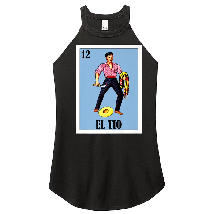 Mens Mexican Bingo Regalo Para Tio Lottery Parody El Tio Women’s Perfect Tri Rocker Tank