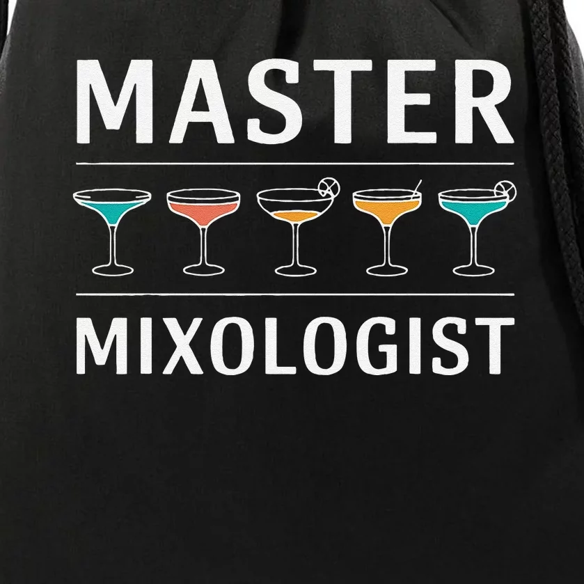 Master Mixology Barkeeper Bartender Mixer Drawstring Bag