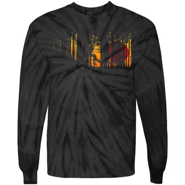 Mtb Mountain Bike Tie-Dye Long Sleeve Shirt