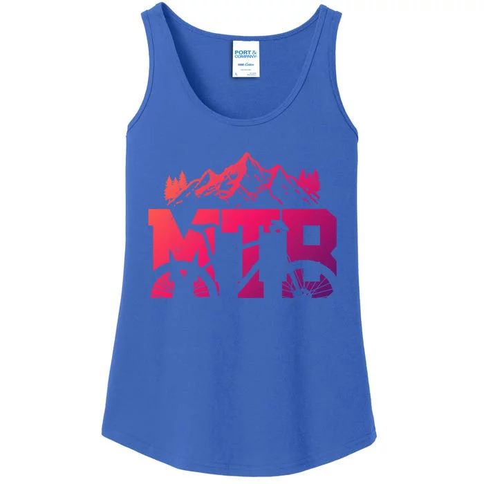 Mtb Mountain Bike Bicycle Mountain Biking Biker Gift Ladies Essential Tank