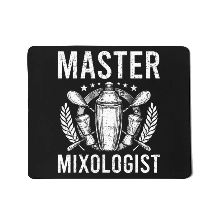 Master Mixologist Bartending Bartender Mousepad