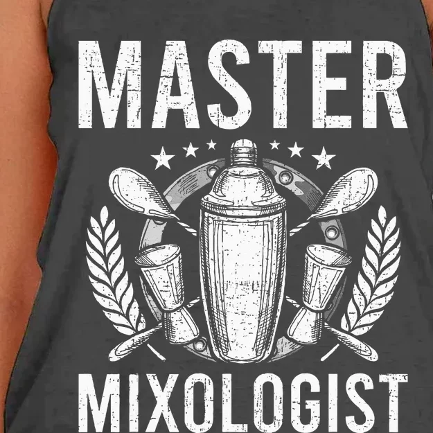 Master Mixologist Bartending Bartender Women's Knotted Racerback Tank