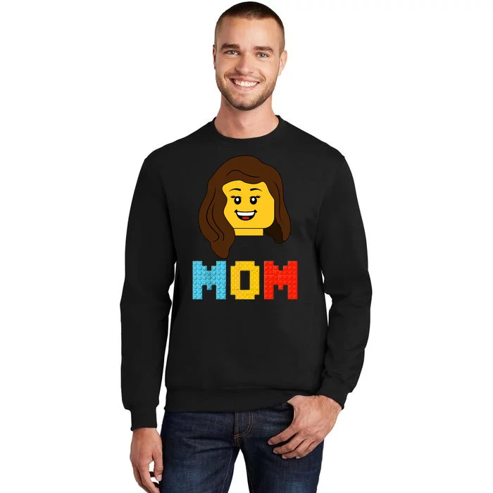 Mom Master Builder Building Bricks Blocks Matching Family Sweatshirt