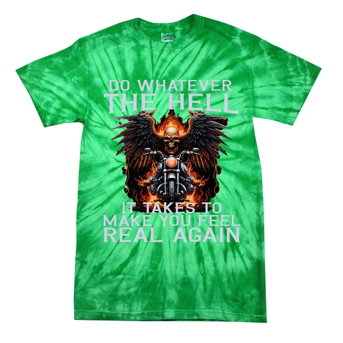 Motorbike Motorcyclist Biker Chopper Bike Motorcycles Tie-Dye T-Shirt