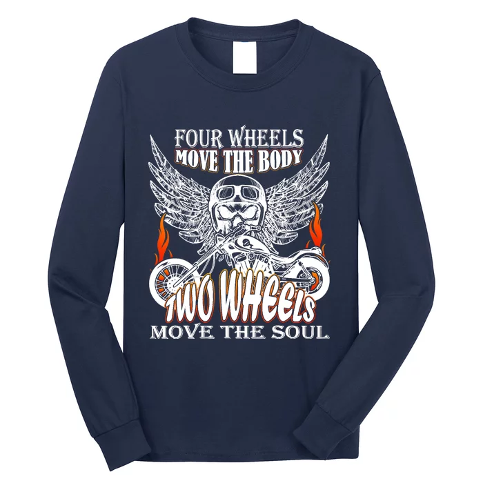 Motorbike Motorcyclist Biker Chopper Bike Motorcycles Long Sleeve Shirt