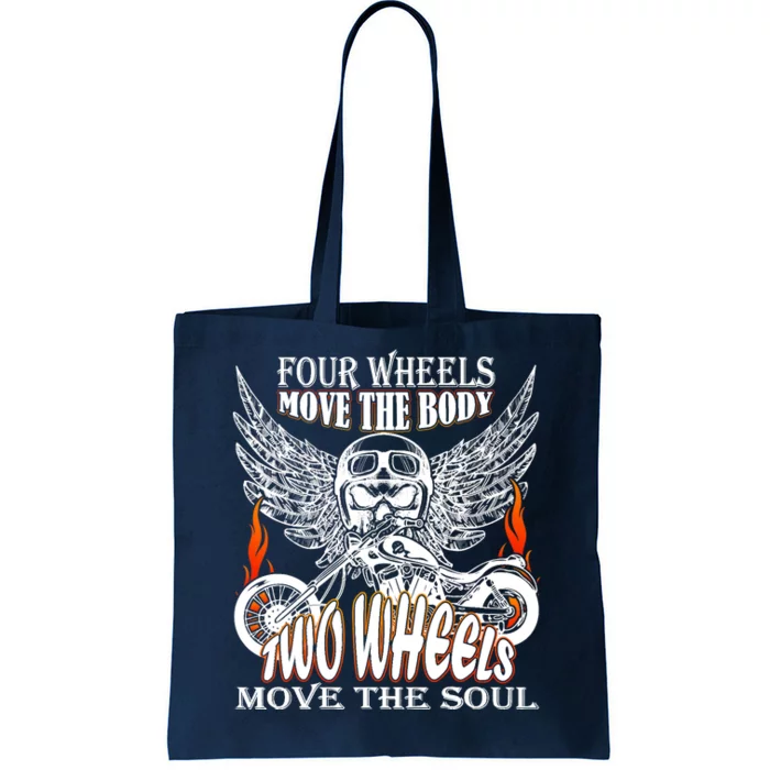 Motorbike Motorcyclist Biker Chopper Bike Motorcycles Tote Bag