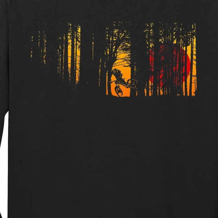 Mtb Mountain Bike Tall Long Sleeve T-Shirt