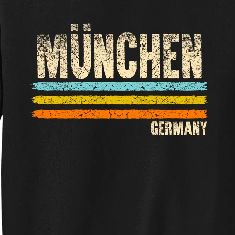 Munich MüNchen Bavaria Germany German Retro City Tall Sweatshirt