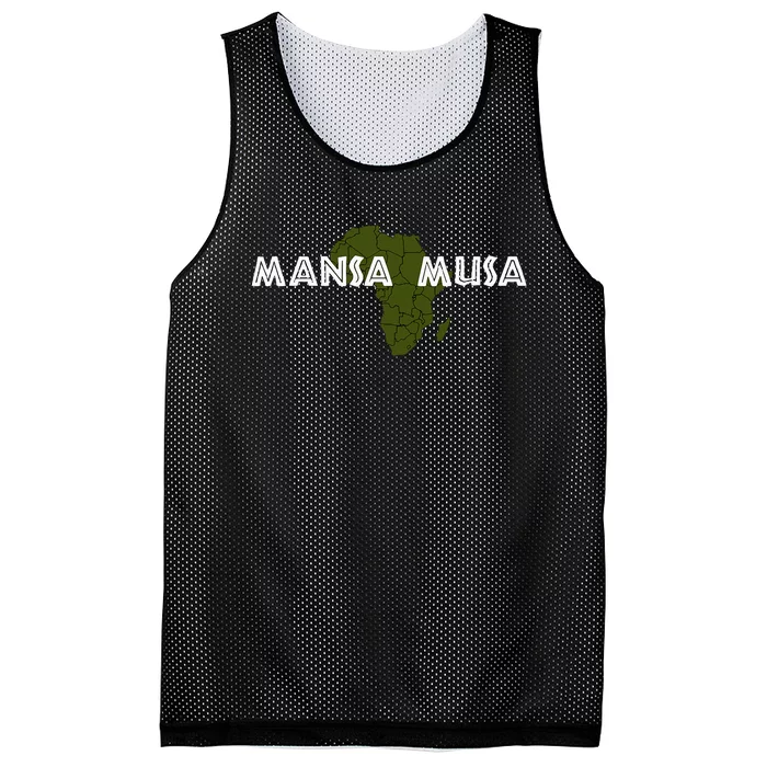 Mansa Musa Black History Month Richest Man In History Mesh Reversible Basketball Jersey Tank