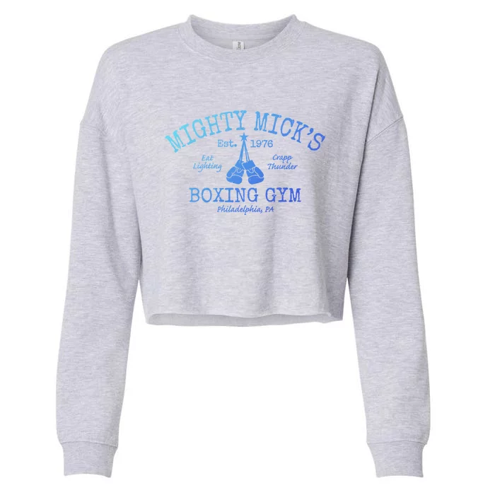 Mighty MickS Boxing Club Cute Gift Cropped Pullover Crew