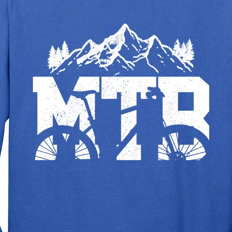 Mtb Mountain Bike Bicycle Mountain Biking Biker Gift Tall Long Sleeve T-Shirt