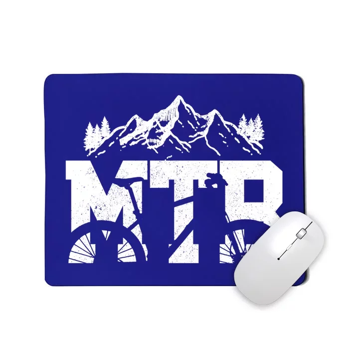 Mtb Mountain Bike Bicycle Mountain Biking Biker Gift Mousepad