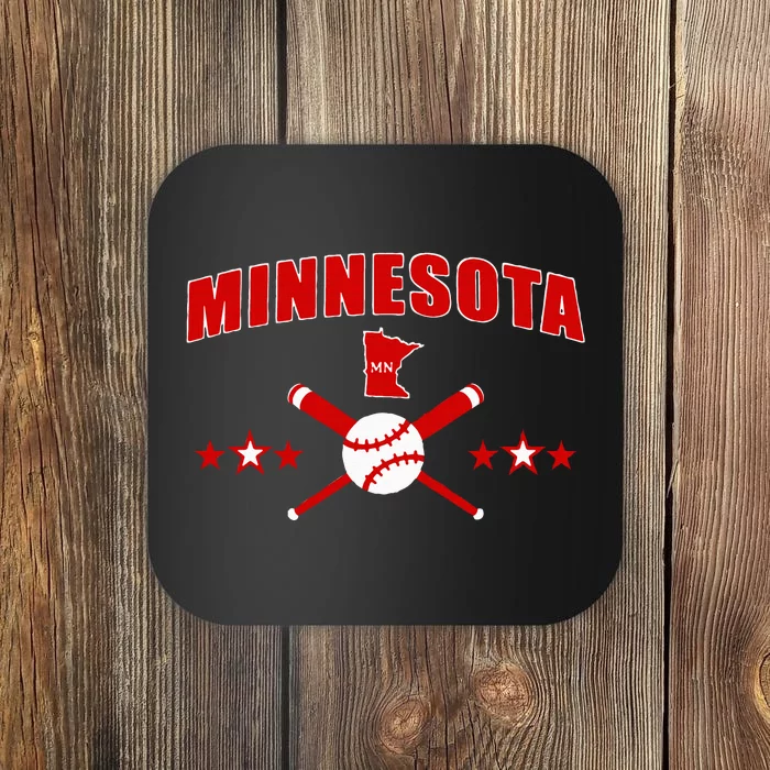 Minnesota Mn Baseball Coaster