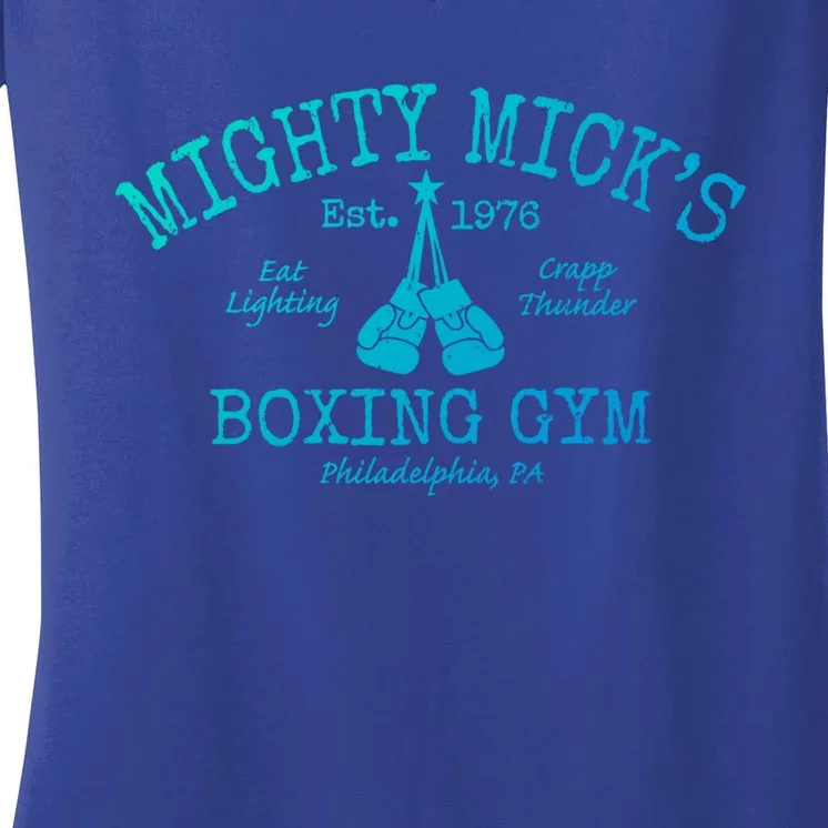 Mighty MickS Boxing Club Cute Gift Women's V-Neck T-Shirt