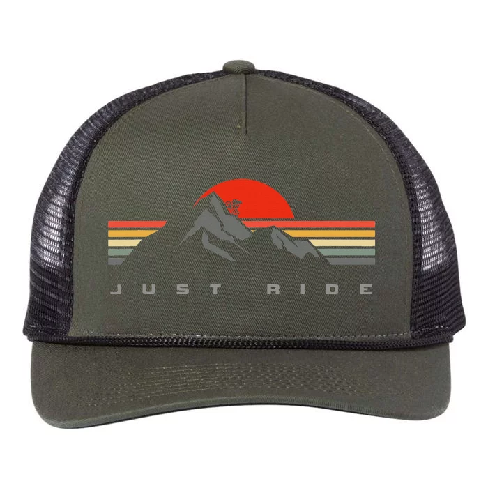 Mtb Mountain Bike Apparel Mtb Mountain Bike Retro Rope Trucker Hat Cap