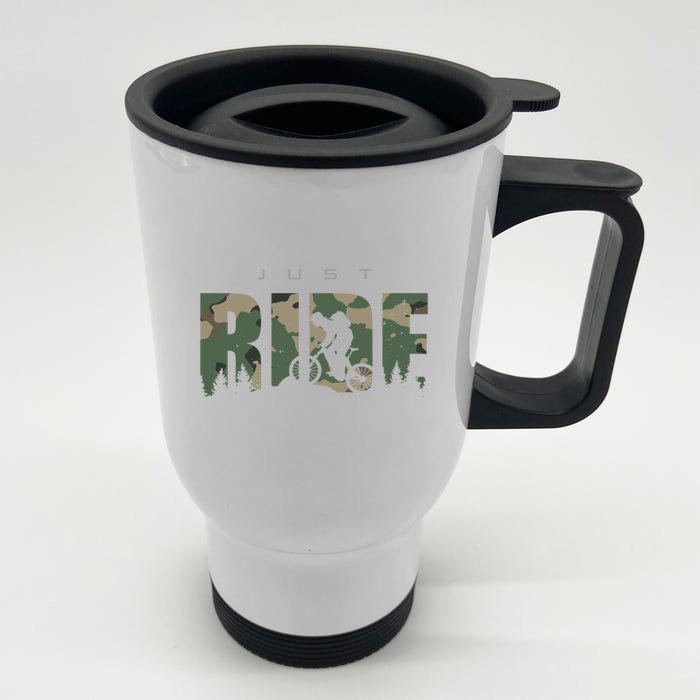 Mtb Mountain Bike Gift Mtb Mountain Bike Cute Gift Front & Back Stainless Steel Travel Mug