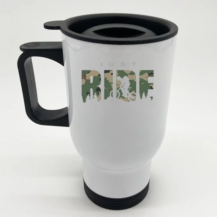 Mtb Mountain Bike Gift Mtb Mountain Bike Cute Gift Front & Back Stainless Steel Travel Mug