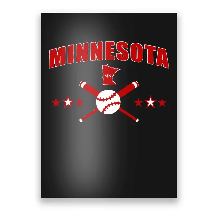 Minnesota Mn Baseball Vintage Poster