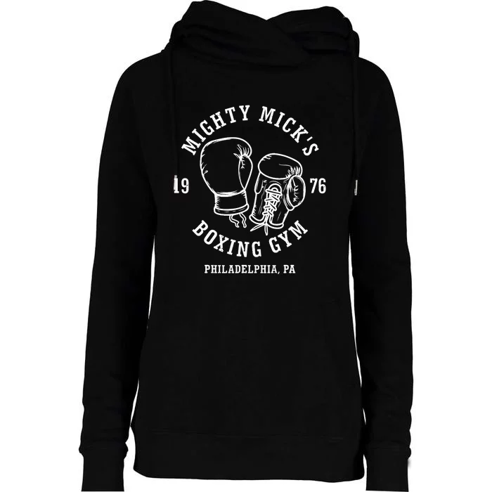 Mighty Mick's Boxing Gym 1976 Womens Funnel Neck Pullover Hood