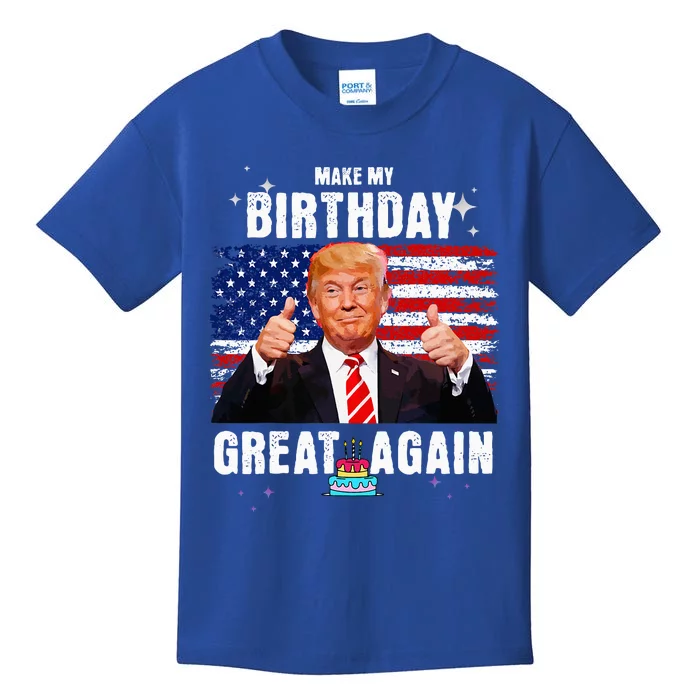 Make My Birthday Great Again Trump Fan Birthday Kids T-Shirt