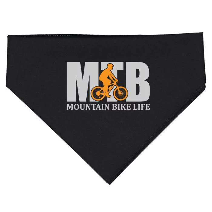 MTB Mountain Bike Life Gift Road Cyling USA-Made Doggie Bandana