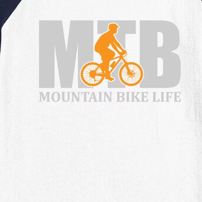 MTB Mountain Bike Life Gift Road Cyling Baseball Sleeve Shirt