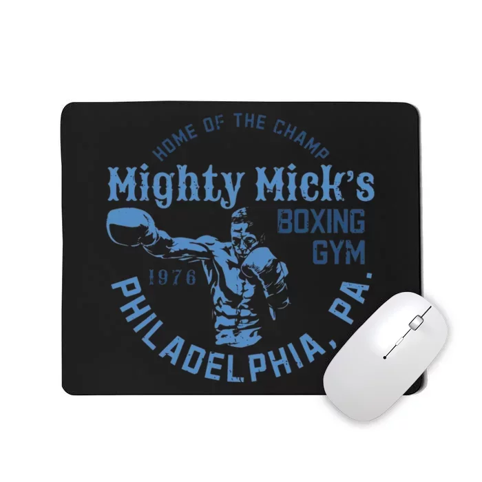 Mighty Micks Boxing Gym Vintage Gloves Retro Mousepad