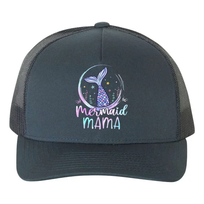 Mermaid Mama Birthday Mermaid Girl Beach Mermaid Tail Yupoong Adult 5-Panel Trucker Hat