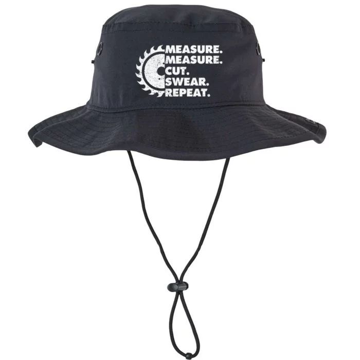 Measure Measure Cut Swear Repeat For Carpenter & Woodworker Legacy Cool Fit Booney Bucket Hat