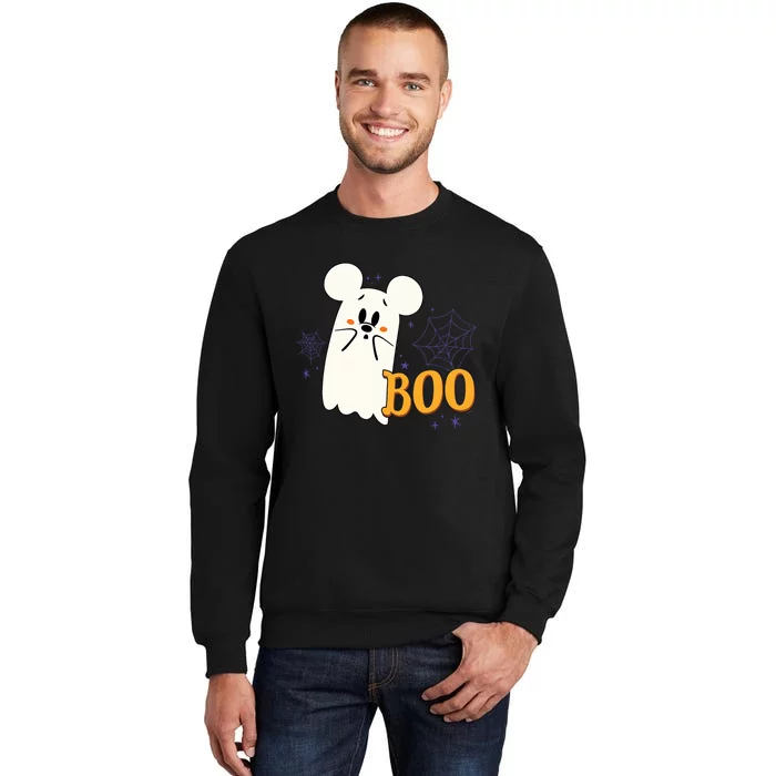 Mickey Mouse Cute Little Ghost Boo Halloween Sweatshirt