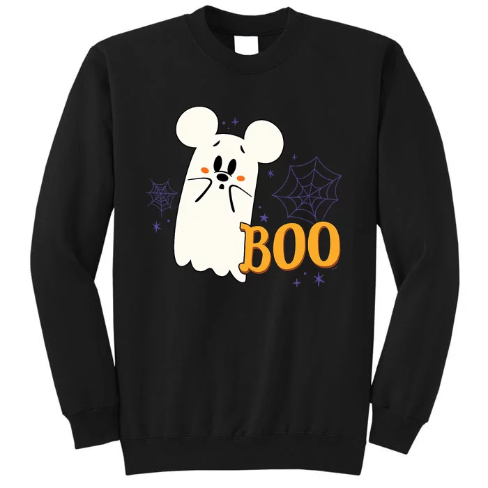 Mickey Mouse Cute Little Ghost Boo Halloween Sweatshirt