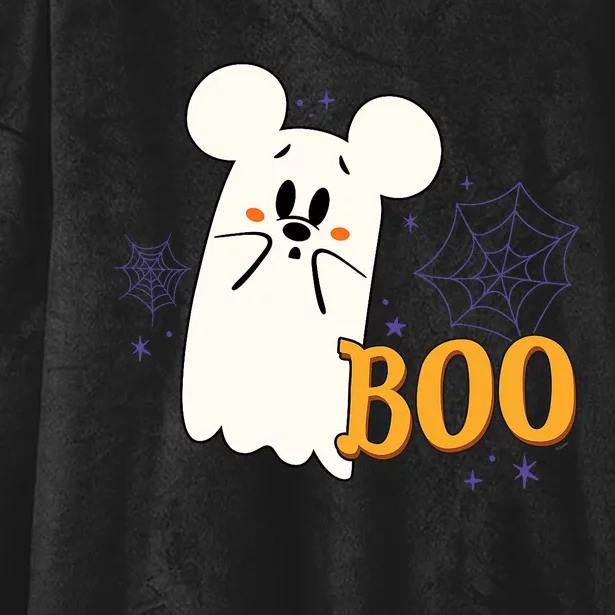 Mickey Mouse Cute Little Ghost Boo Halloween Hooded Wearable Blanket