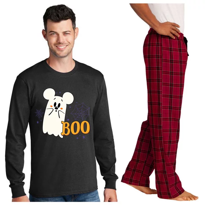 Mickey Mouse Cute Little Ghost Boo Halloween Long Sleeve Pajama Set